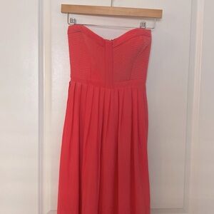 Parker Strapless Size Small Silk Party Dress